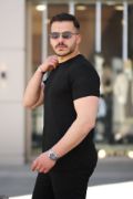 Erkek Mini Jakarlı Kısa Kollu T-shirt resmi
